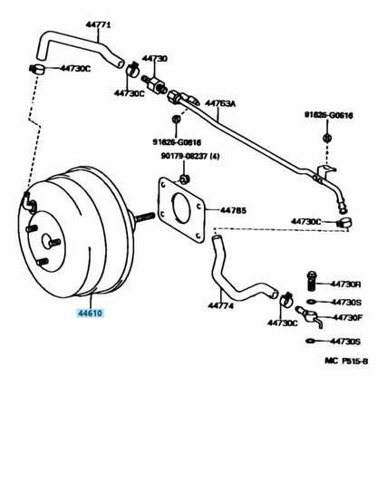 TOYOTA SUPRA JZA80 MK4 RHD Genuine Brake Booster Assy 44610-14890 JAPAN SPEC OEM