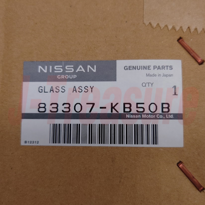 NISSAN GT-R R35 '11-23 Genuine Rear Quarter Glass Window Left 83307-KB50B OEM