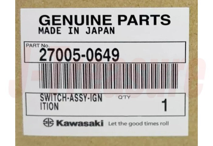 KAWASAKI KLR650 08-14 2018 Genuine Ignition Switch Assy 27005-0649 OEM