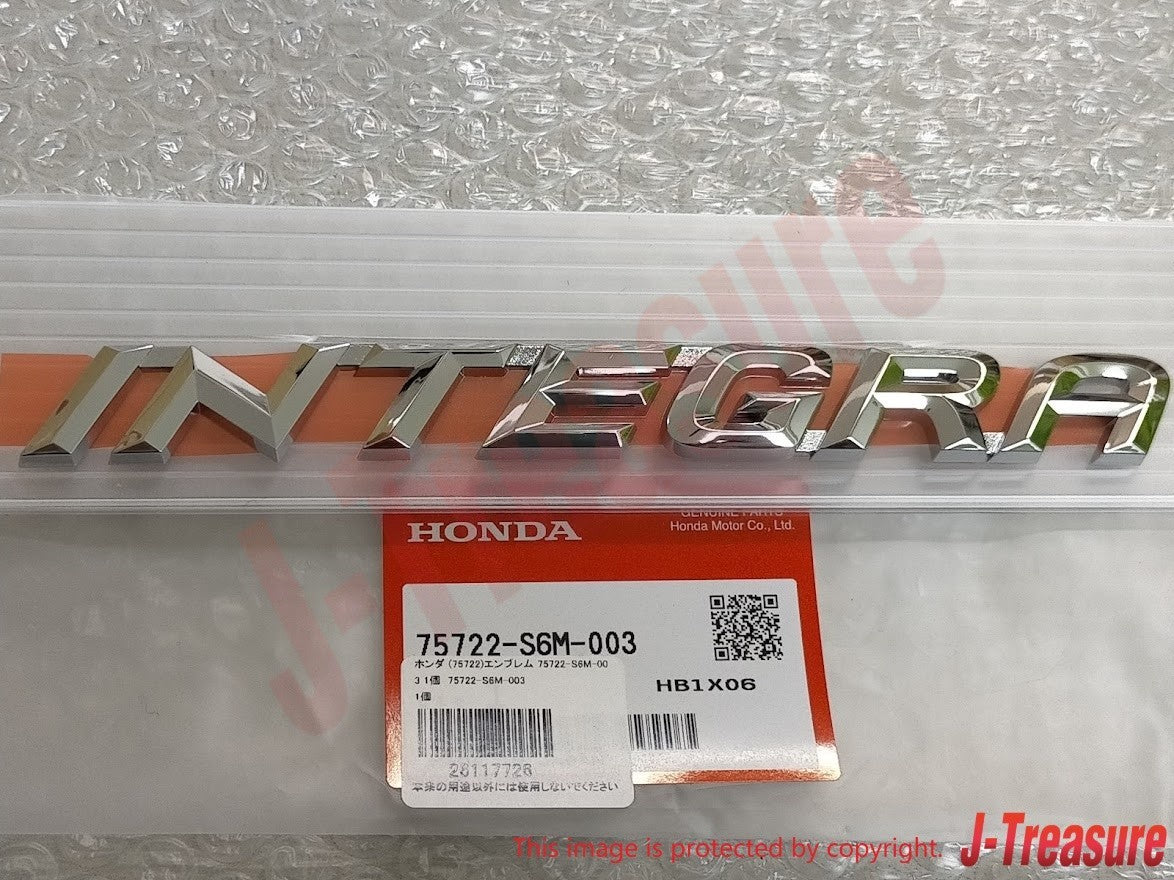 HONDA INTEGRA DC5 2001-2007 Genuine Rear Emblem "INTEGRA" & "TYPE S" Set OEM JDM