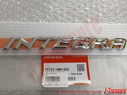 HONDA INTEGRA DC5 2001-2007 Genuine Rear Emblem "INTEGRA" & "TYPE S" Set OEM JDM