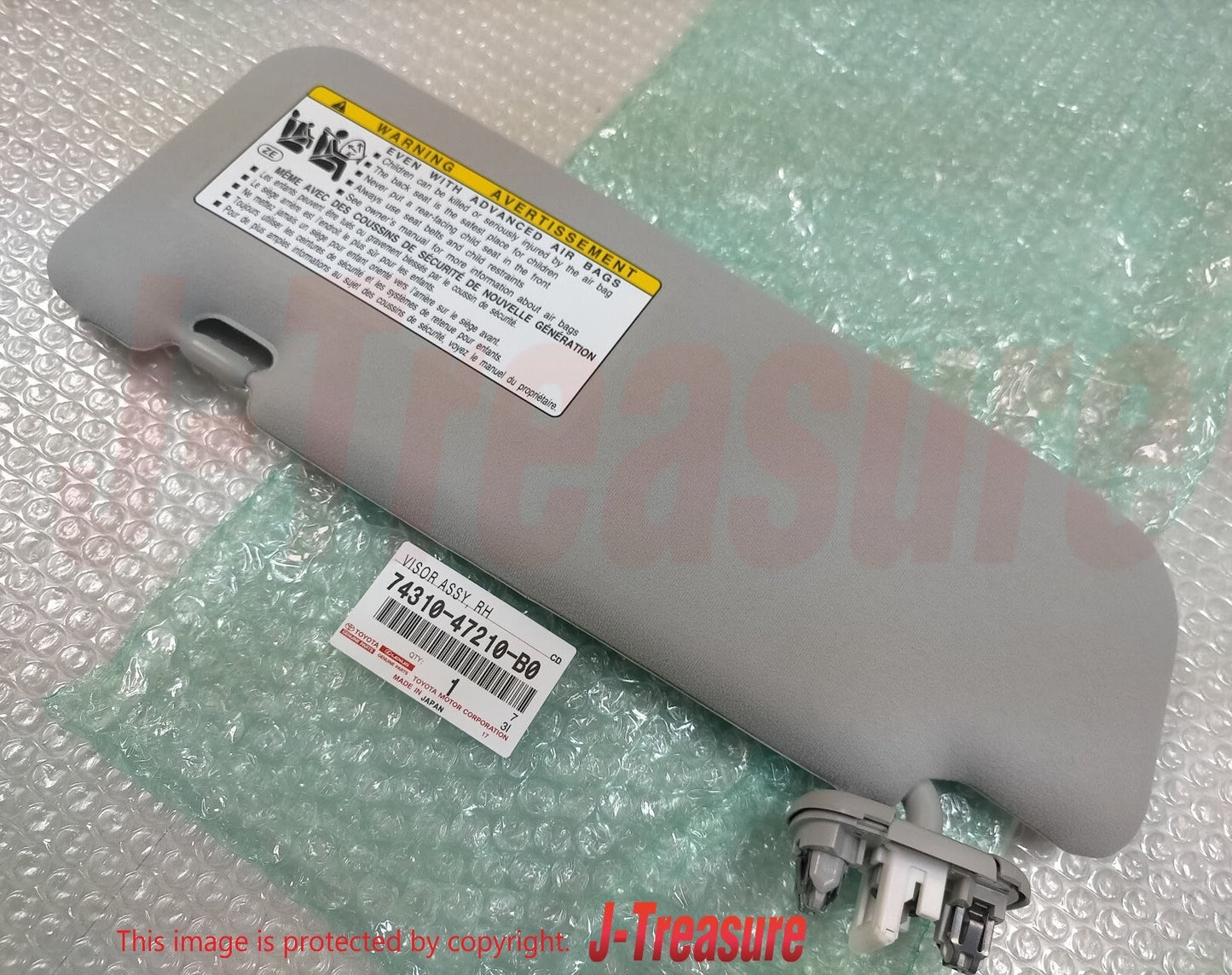 TOYOTA PRIUS ZVW3#L 2010-2015 Genuine Front Visor Assy RH 74310-47210-B0 OEM