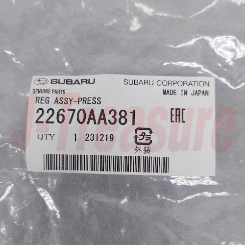SUBARU OUTBACK BP5 2005-2006 Genuine Pressure Regulator Assy 22670AA381 OEM