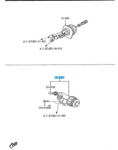 MAZDA MAZDA3 BK BL 2007-2013 Genuine Clutch Slave Cylinder B37F41920B OEM