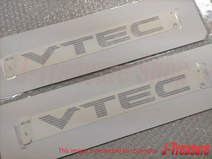 HONDA CIVIC EG6 EK4 SiR Genuine Side "VTEC" Sticker Decal Silver 2pcs Set OEM