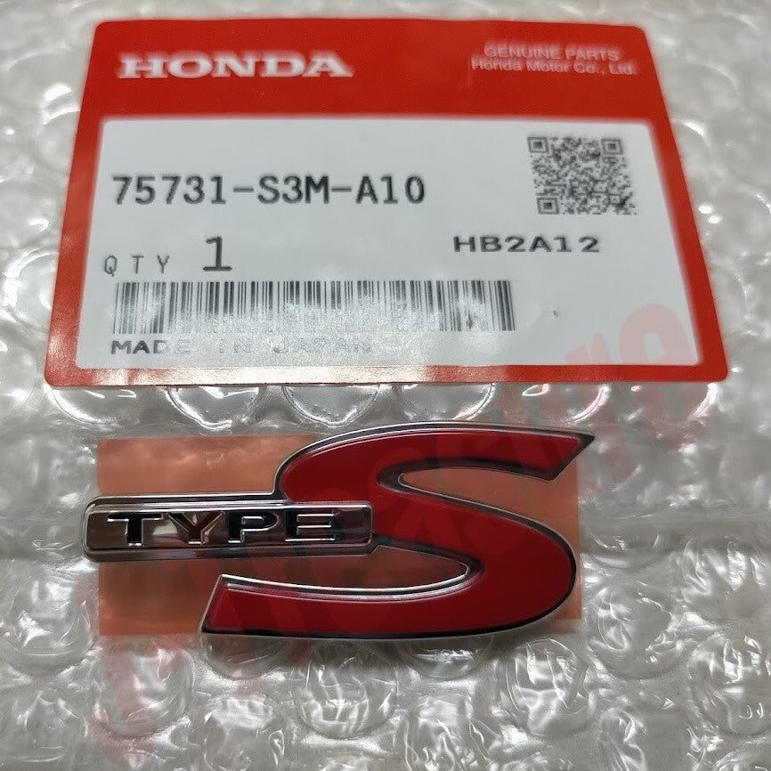 HONDA ACURA RSX DC5 02-06 Genuine Rear "TYPE S" Emblem Budge 75731-S3M-A10 OEM