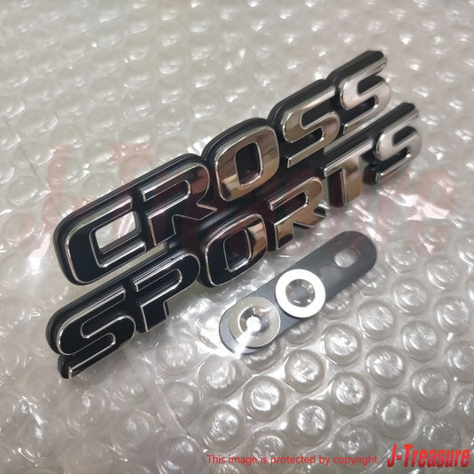 SUBARU FORESTER SG 03-08 Genuine Letter Mark Front "CROSS SPORTS" Emblem OEM