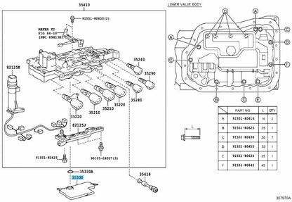 TOYOTA LEXUS Genuine Automatic Transmission Oil Strainer Assy 35330-48020 OEM