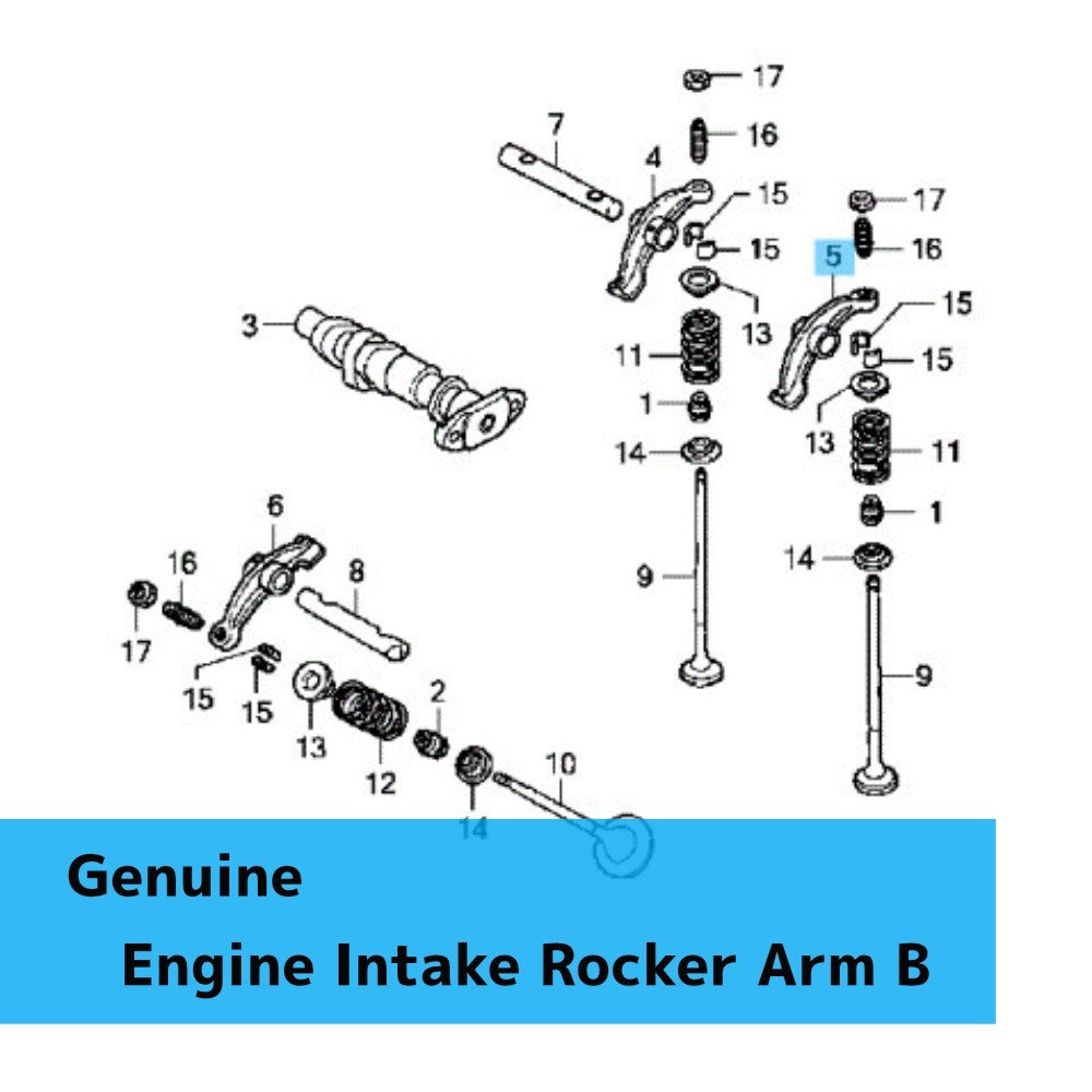 HONDA VT750RS SHADOW RS '10-13 Genuine Engine Intake Rocker Arm B 14422-MR1-000