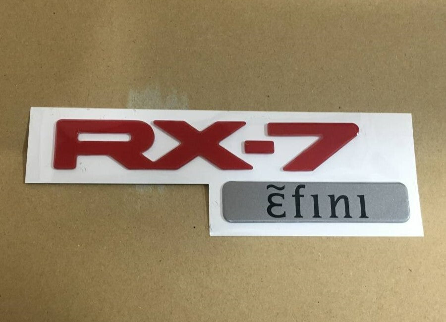 MAZDA RX-7 RX7 FD3S Genuine Efini Rear Emblem Badge RED F100-51-711B11 OEM