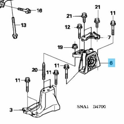 HONDA CIVIC FD1 Genuine Transmission Mounting Rubber Assy Sedan MT OEM