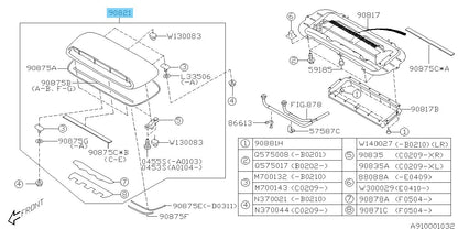 SUBARU IMPREZA WRX GDA GGA 02-03 Genuine Unpainted Base Front Hood Grille OEM