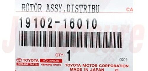 TOYOTA 4RUNNER RZN180 RZN185 1996 Distributor Rotor Sub Assy 19102-16010 OEM