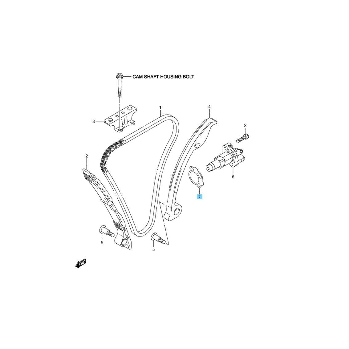 SUZUKI GSX-R750 '06-09 '12-19 '21-23 Genuine Tensioner Adjuster Gasket OEM