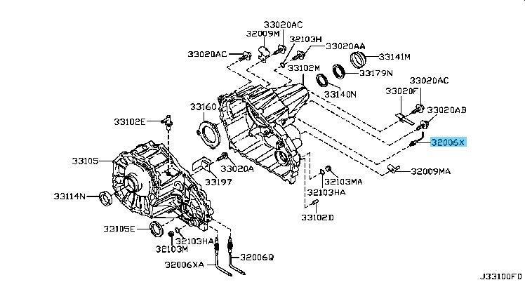 NISSAN PATHFINDER R51 R51M 05-12 Genuine Neutral Position Switch Transfer OEM