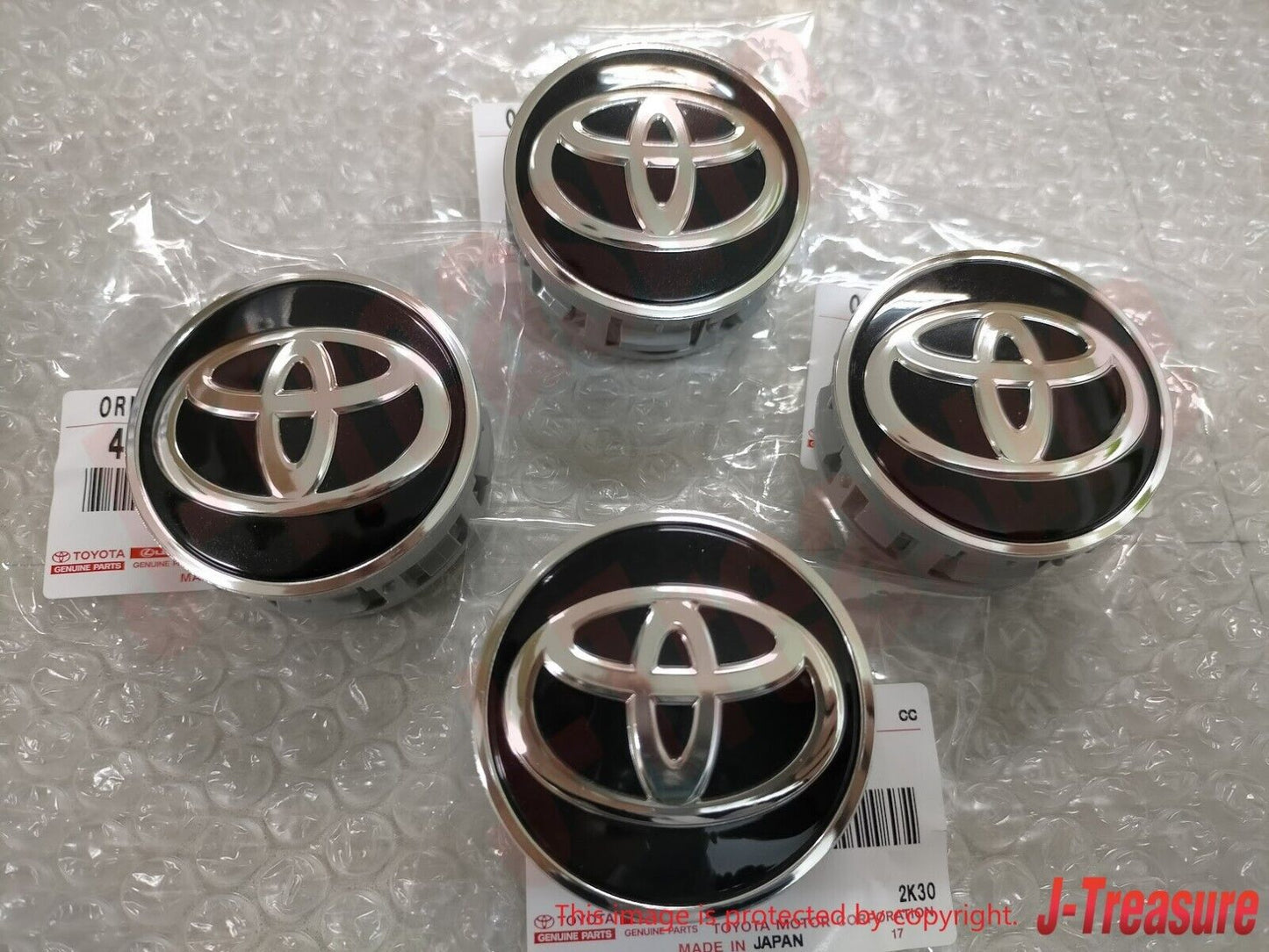 TOYOTA PRIUS 16-22 COROLLA 17-22 YARIS 14-18 Genuine Wheel Hub Ornament 4set OEM