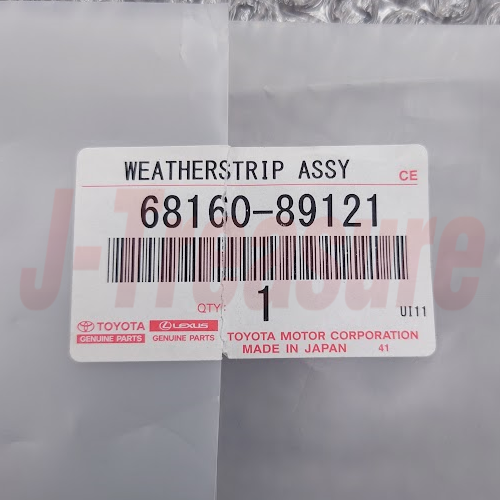 TOYOTA 4RUNNER RN80 89-95 Genuine F/Door Glass Outer Weatherstrip RH 68160-89121