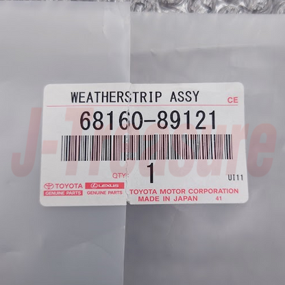 TOYOTA 4RUNNER RN80 89-95 Genuine F/Door Glass Outer Weatherstrip RH 68160-89121