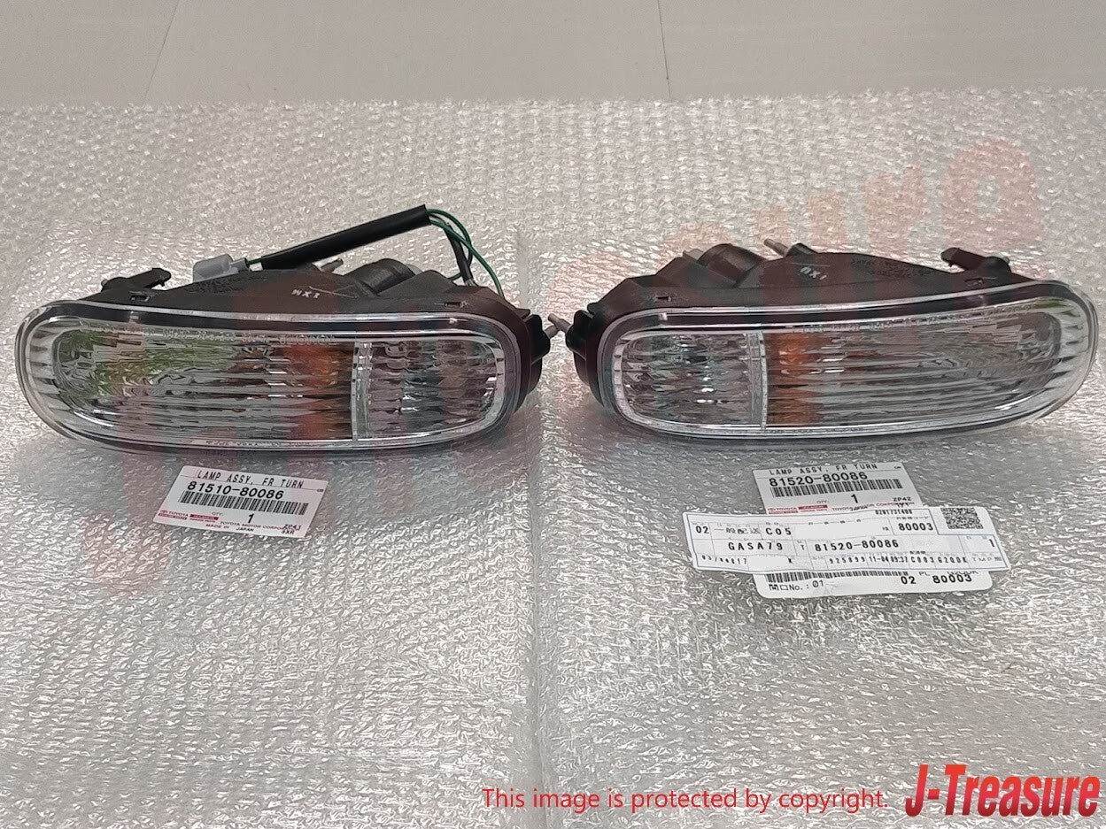 TOYOTA SUPRA JZA80 MK4 96-98 Genuine Front Turn Signal Lamp Light RH LH Set OEM