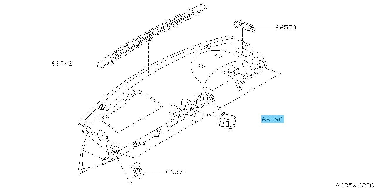 NISSAN SILVIA S15 Genuine Ventilator Silver Interior Specifications x5 Set OEM