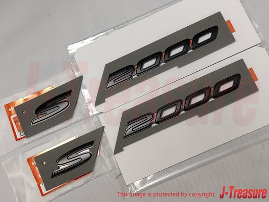 HONDA S2000 AP2 2008-2009 Genuine Fender Side Black Emblem Badge RH & LH Set OEM