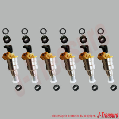 NISSAN SKYLINE R34 GT-R Genuine Fuel Injector & O-Ring & Insulator 6 pcs each