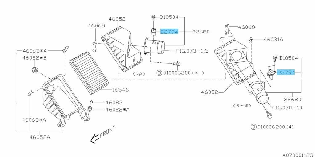 SUBARU FORESTER SF5 1999-2004 Genuine Air Flow Meter Complete 22794AA010 OEM