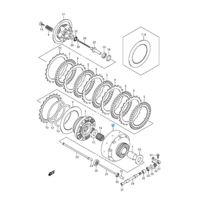 SUZUKI BOULEVARD M109R VZR1800 Genuine '06-09 '11-19 '21-23 Primary Drive Gear