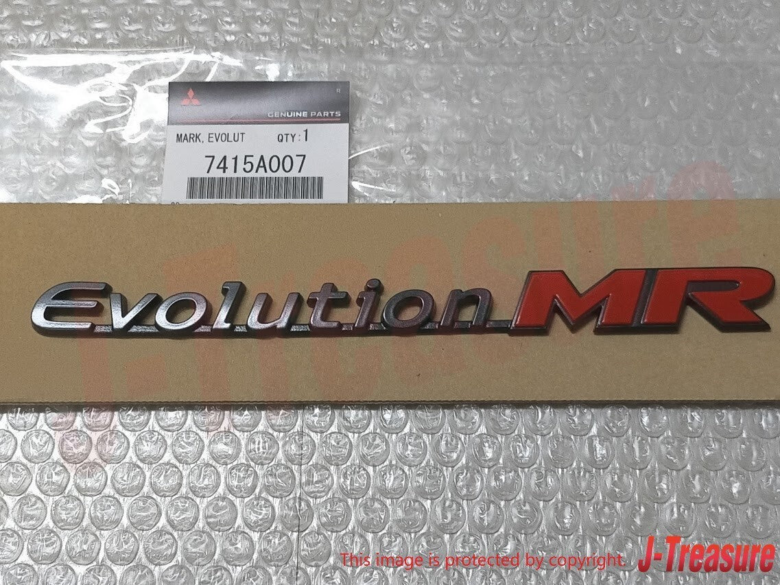 MITSUBISHI LANCER EVOLUTION 8 EVO8 CT9A Genuine MR Trunk Lid Emblem Budge OEM