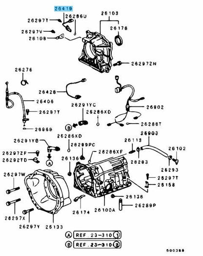 MITSUBISHI MIRAGE CJ#A CK#A 2000-2002 Genuine A/T Speed Sensor 8651A027 OEM