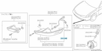 NISSAN SILVIA S14 Genuine Turn Signal Pigtail Kit Both Sides 26242-80F00 x2 OEM