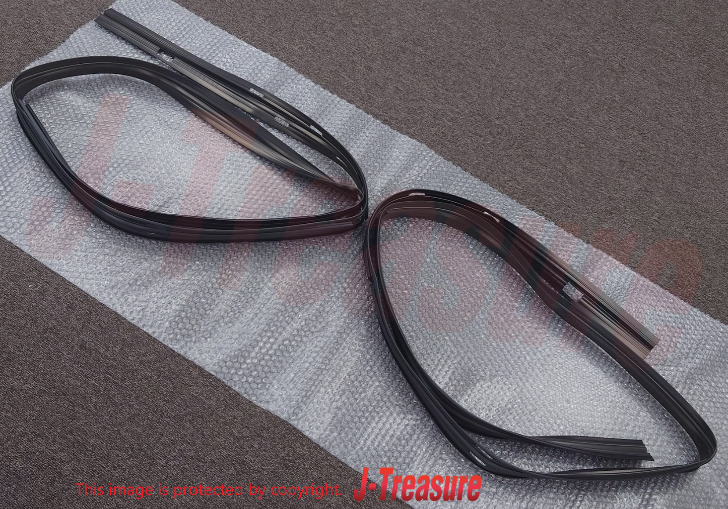MITSUBISHI DELICA P0#W Genuine Rear Door Window Glass Runchannel RH & LH Set OEM