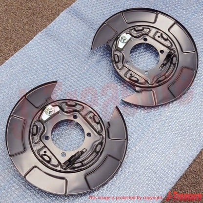 MITSUBISHI LANCER CY4A '09-15 Genuine Rear Brake Backing Plate RH & LH Set OEM