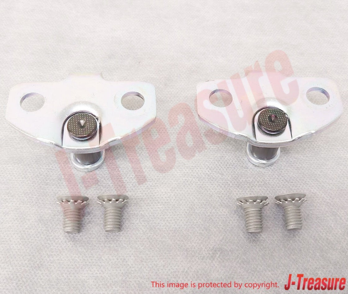 NISSAN 240SX S13 89-94 Genuine Front Door Lock Striker & Screw RH & LH Set OEM