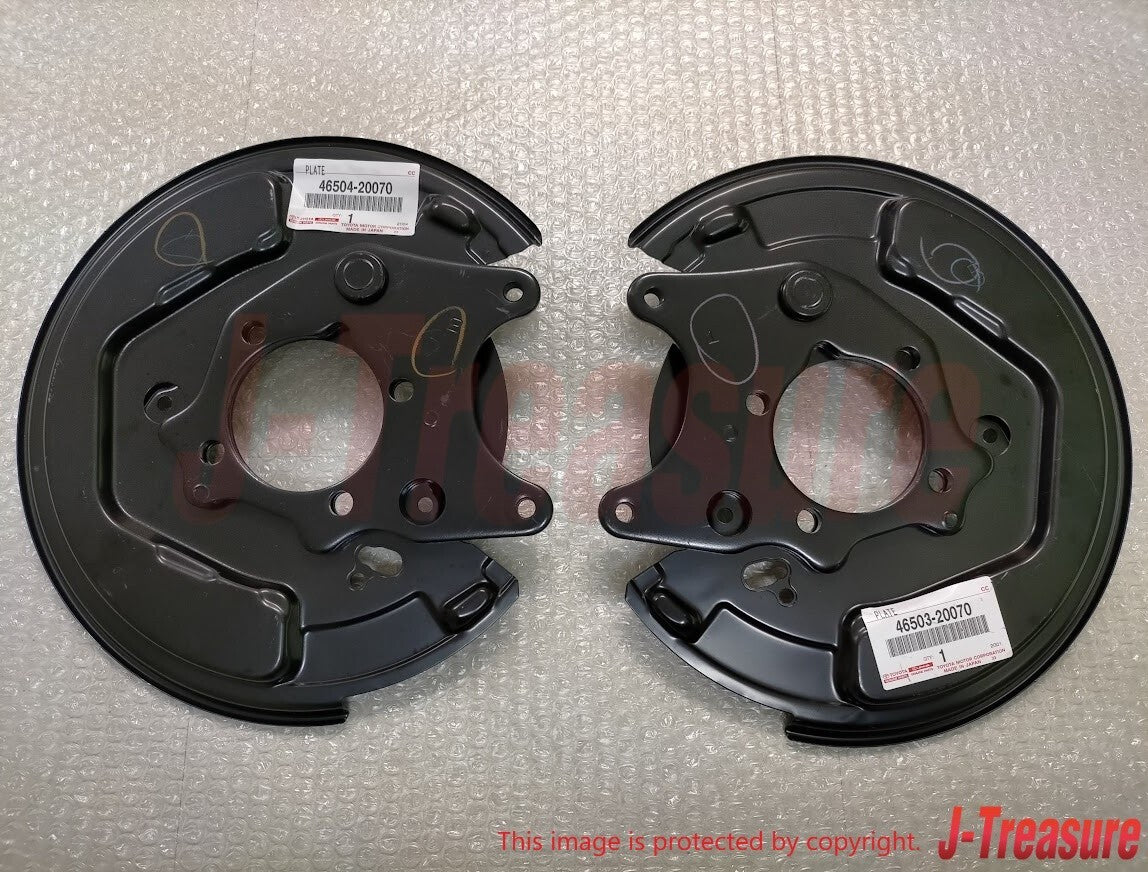 TOYOTA CELICA COROLLA MATRIX Genuine Parking Brake Plate Right & Left Set OEM