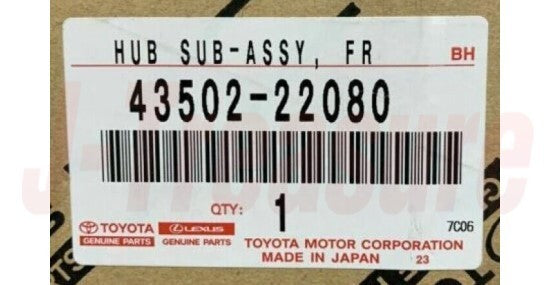 LEXUS IS300 GXE10 JCE10 01-05 Genuine Front Axle Hub Sub-Assy 43502-22080 OEM