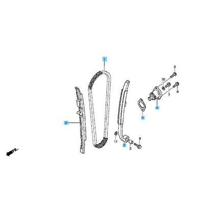 HONDA CRF250X 04-09 12-13 15-17 Genuine Lifter & Gasket & Cam Chain & Guide Set