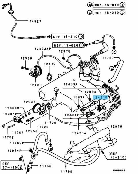 MITSUBISHI MONTERO SPORT K94W Genuine Emission Solenoid Valve 8657A164 OEM