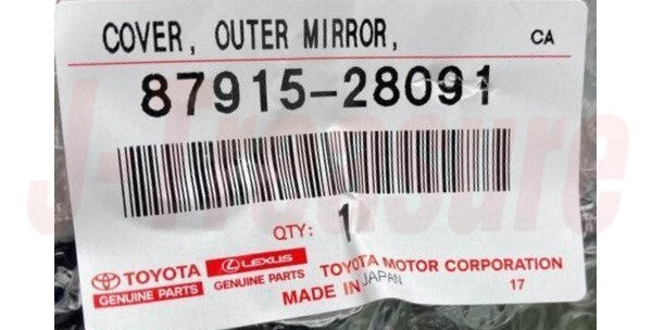 TOYOTA RAV4 ASA42 2017-2018 Genuine Outer Mirror Cover RH 87915-28091 OEM