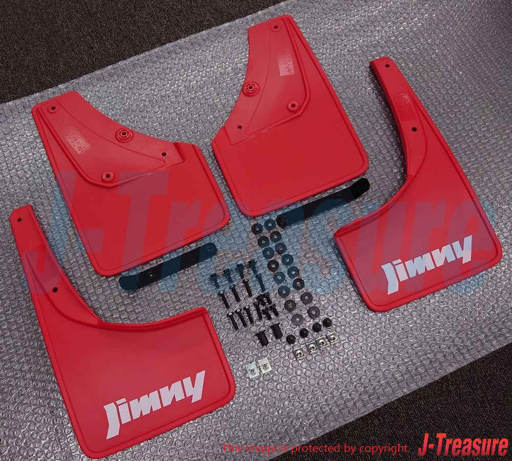 SUZUKI JIMNY SIERRA JB74W Genuin Mud Flap Red 4 Sheets Set 72201-78R00-RD1 4 OEM