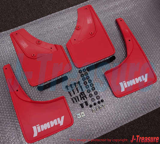 SUZUKI JIMNY SIERRA JB74W Genuin Mud Flap Red 4 Sheets Set 72201-78R00-RD1 4 OEM