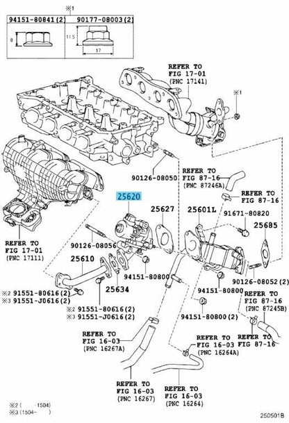 TOYOTA PRIUS AURIS COROLLA NOAH LEXUS CT200h  Genuine EGR Valve 25620-37120 OEM