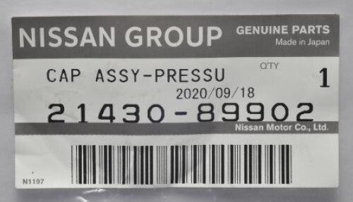NISSAN 280ZX S130 1978-1983 Genuine Radiator Cap Assy 21430-89902 OEM