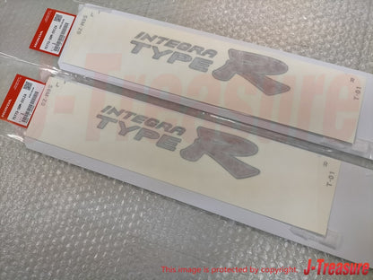 HONDA INTEGRA TYPE-R DC5 Genuine Rear Side Fender Decal Sticker Silver Set OEM