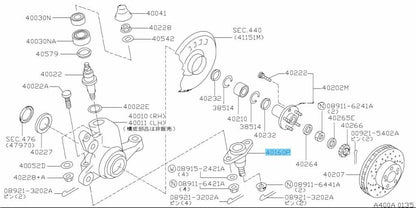 NISSAN SKYLINE GT-R R32 R33 R34 Genuine Lower Arm Ball Joint 40160-05U00 x2 Set