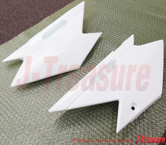 KAWASAKI KLX140 08-24 Genuine Rear Side Cover B.WHITE RH & LH Set OEM