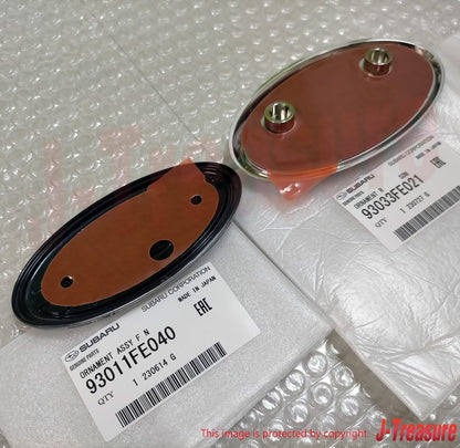 SUBARU IMPREZA WRX STI GD# 03-05 Genuine Subaru Oval Front & Rear Emblem Set OEM