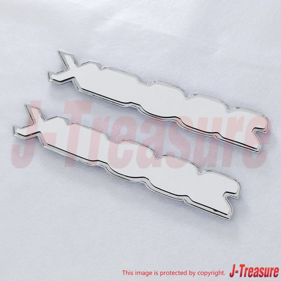 NISSAN 280ZX S130 79-83 Genuine Front Side Emblem "280ZX" 63805-P9700 x2 Set OEM