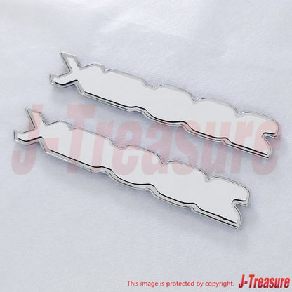 NISSAN 280ZX S130 79-83 Genuine Front Side Emblem "280ZX" 63805-P9700 x2 Set OEM