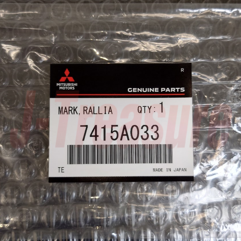 MITSUBISHI LANCER CY4A 2005 Genuine Rear Ralliart Mark Emblem 7415A033 OEM